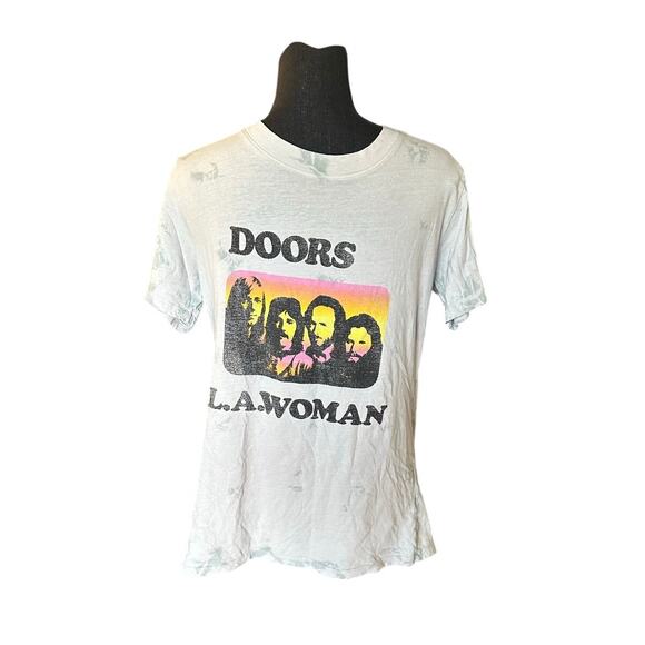 Cotton On The Doors “L.A. Woman” Graphic T-Shirt – Vintage Rock Style - Picture 1 of 6